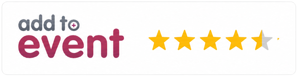 Datarhyme - 4.9 star rating on Add to Event
